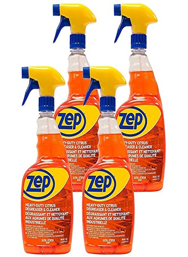 Zep Heavy-Duty Citrus Degreaser and Cleaner - 32 Ounce (Case of 4) CACIT324 - Restaurant Grade Degreaser and Cleaner Removes Oil, Grease, Adhesive, and Kitchen Soil - Image 5